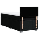 kontinentalseng med madras 100x200 cm stof sort
