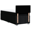 kontinentalseng med madras 100x200 cm stof sort