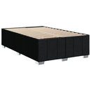 kontinentalseng med madras 120x190 cm stof sort