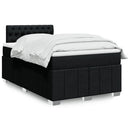kontinentalseng med madras 120x190 cm stof sort