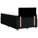 kontinentalseng med madras 120x200 cm stof sort