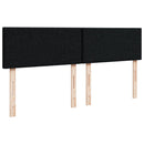 kontinentalseng med madras 140x190 cm stof sort