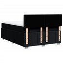 kontinentalseng med madras 140x190 cm stof sort