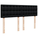 kontinentalseng med madras 140x190 cm stof sort