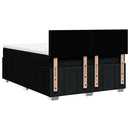 kontinentalseng med madras 160x200 cm stof sort