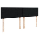 kontinentalseng med madras 160x200 cm stof sort
