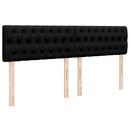 kontinentalseng med madras 180x200 cm stof sort