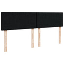 kontinentalseng med madras 200x200 cm stof sort