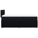 kontinentalseng med madras 80x200 cm stof sort