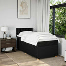 kontinentalseng med madras 80x200 cm stof sort