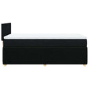 kontinentalseng med madras 90x190 cm stof sort