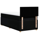 kontinentalseng med madras 90x190 cm stof sort