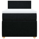 kontinentalseng med madras 100x200 cm stof sort