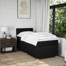 kontinentalseng med madras 100x200 cm stof sort