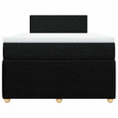 kontinentalseng med madras 120x200 cm stof sort