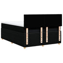 kontinentalseng med madras 140x190 cm stof sort