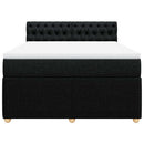 kontinentalseng med madras 140x190 cm stof sort