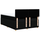 kontinentalseng med madras 140x200 cm stof sort