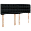 kontinentalseng med madras 140x200 cm stof sort