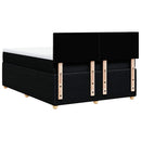 kontinentalseng med madras 160x200 cm stof sort