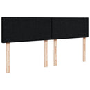 kontinentalseng med madras 160x200 cm stof sort