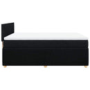 kontinentalseng med madras 160x200 cm stof sort