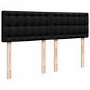 kontinentalseng med madras 160x200 cm stof sort