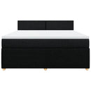 kontinentalseng med madras 180x200 cm stof sort