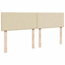 kontinentalseng med madras 180x200 cm stof cremefarvet