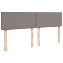 kontinentalseng med madras 200x200 cm stof gråbrun