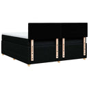 kontinentalseng med madras 200x200 cm stof sort