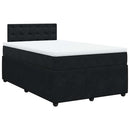 kontinentalseng med madras 120x190 cm velour sort