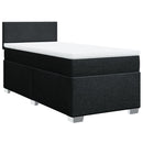 kontinentalseng med madras 80x200 cm stof sort