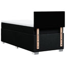 kontinentalseng med madras 90x190 cm stof sort