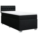 kontinentalseng med madras 90x190 cm stof sort