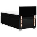 kontinentalseng med madras 90x200 cm stof sort