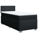 kontinentalseng med madras 90x200 cm stof sort