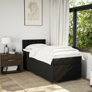 kontinentalseng med madras 90x200 cm stof sort