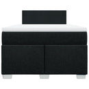 kontinentalseng med madras 120x190 cm stof sort