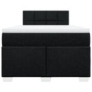 kontinentalseng med madras 120x190 cm stof sort