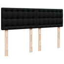 kontinentalseng med madras 140x200 cm stof sort