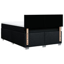 kontinentalseng med madras 160x200 cm stof sort