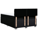 kontinentalseng med madras 160x200 cm stof sort