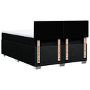 kontinentalseng med madras 160x200 cm stof sort