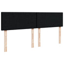 kontinentalseng med madras 180x200 cm stof sort