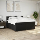 kontinentalseng med madras 180x200 cm stof sort