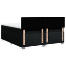 kontinentalseng med madras 200x200 cm stof sort