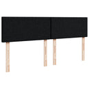 kontinentalseng med madras 200x200 cm stof sort