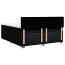 kontinentalseng med madras 200x200 cm stof sort