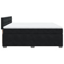 kontinentalseng med madras 180x200 cm fløjl sort